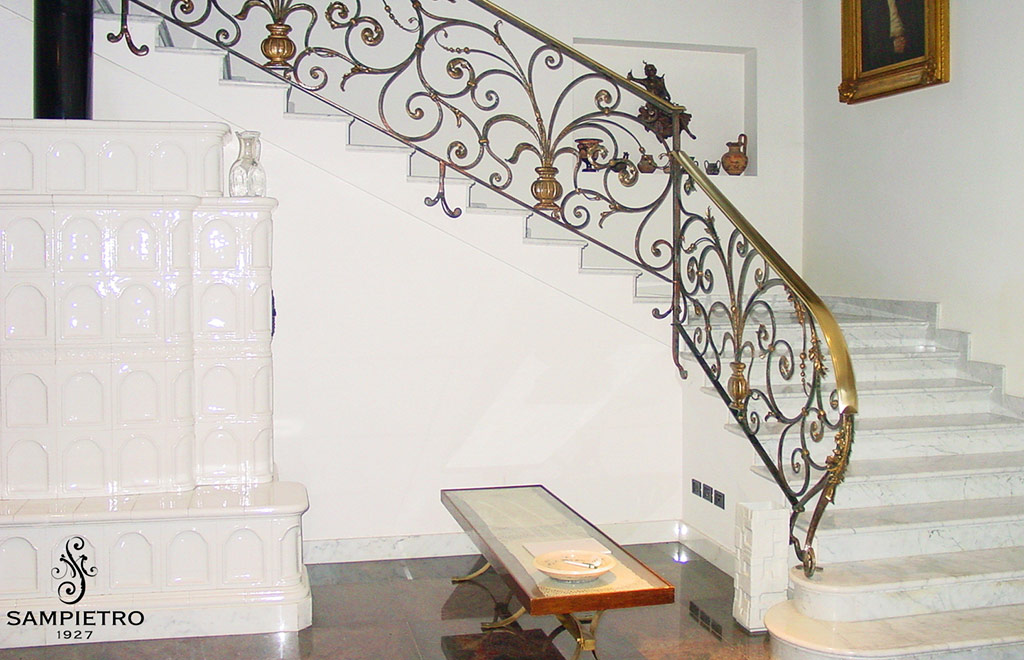 Cancello ferro battuto villa privata