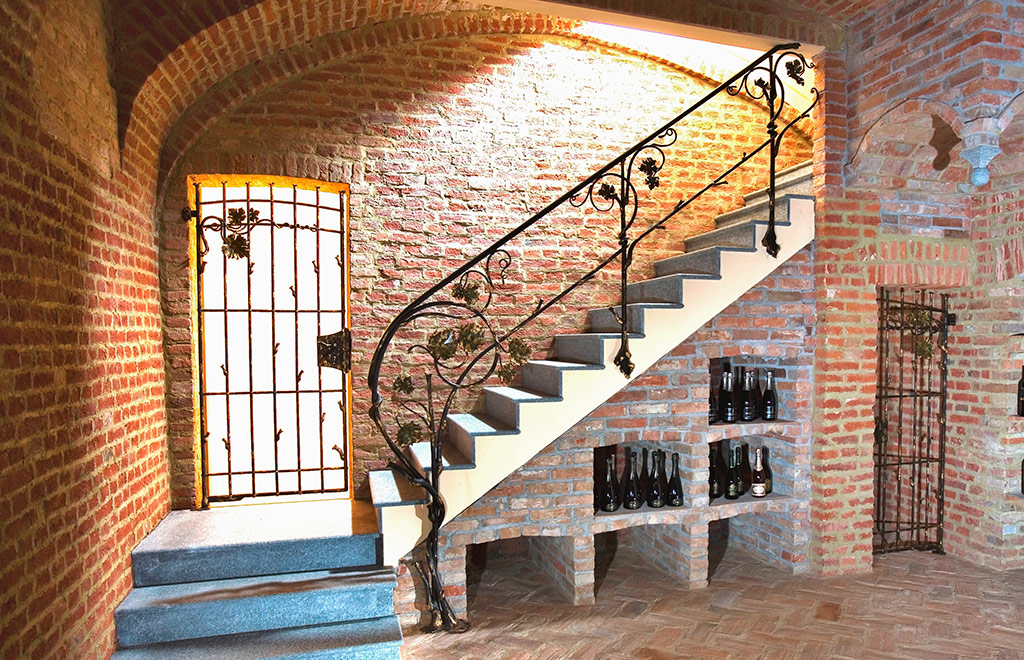 Ringhiera ferro battuto villa Valenza